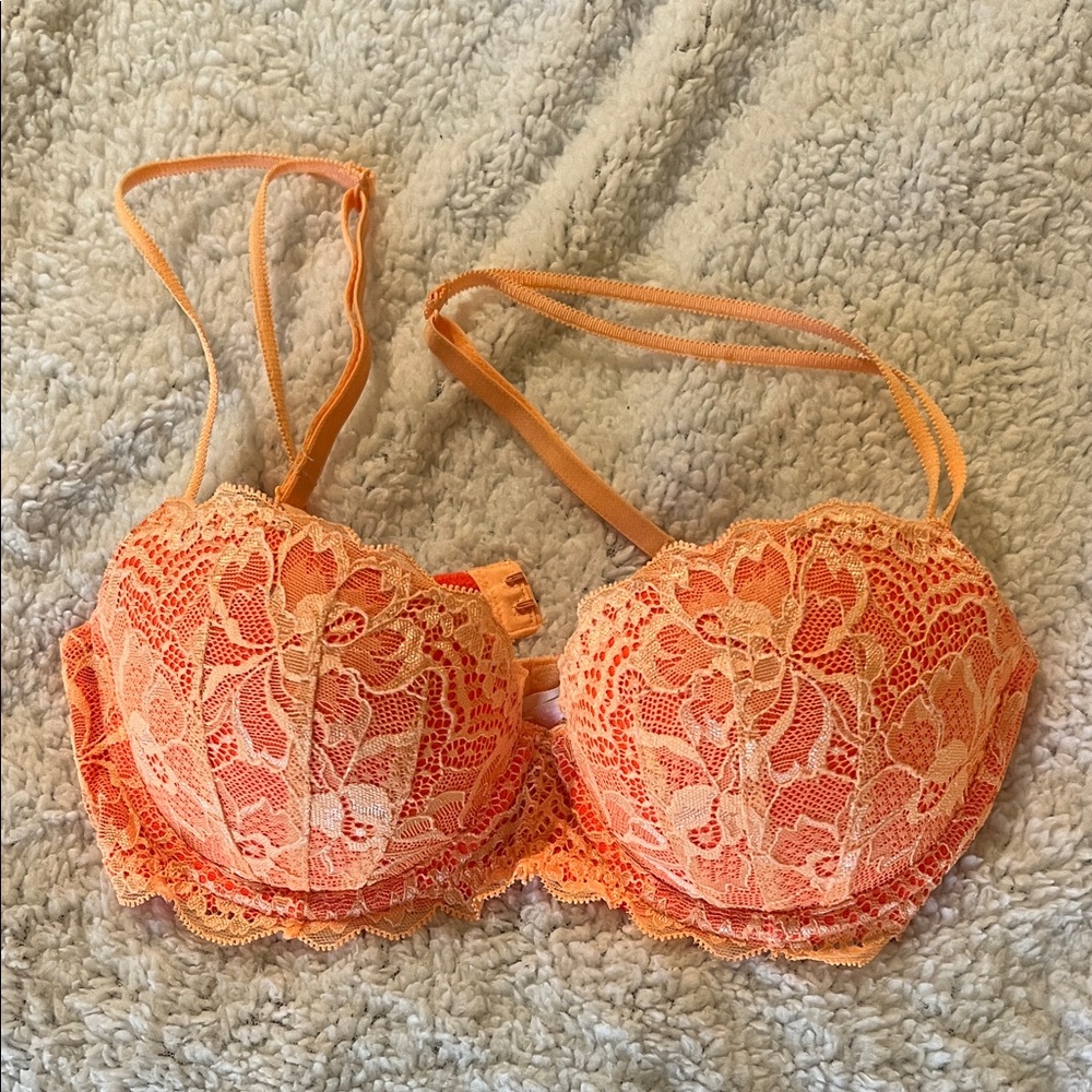 Victoria's Secret Coral Lace Bra